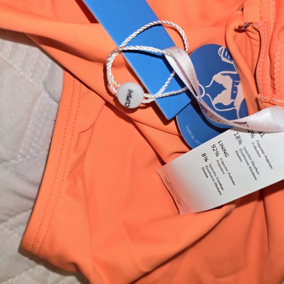 Orange dream women's sz L one-piece bathing suit, lace, super cute! 🌴 - Picture 7 of 11